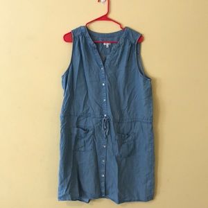 Denim sleeveless dress